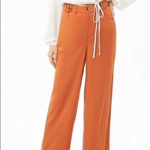 Wide leg Amber Orange Pants